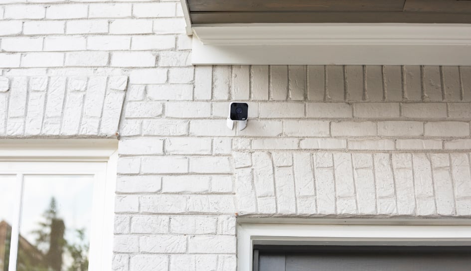 ADT outdoor camera on a Harrisburg home